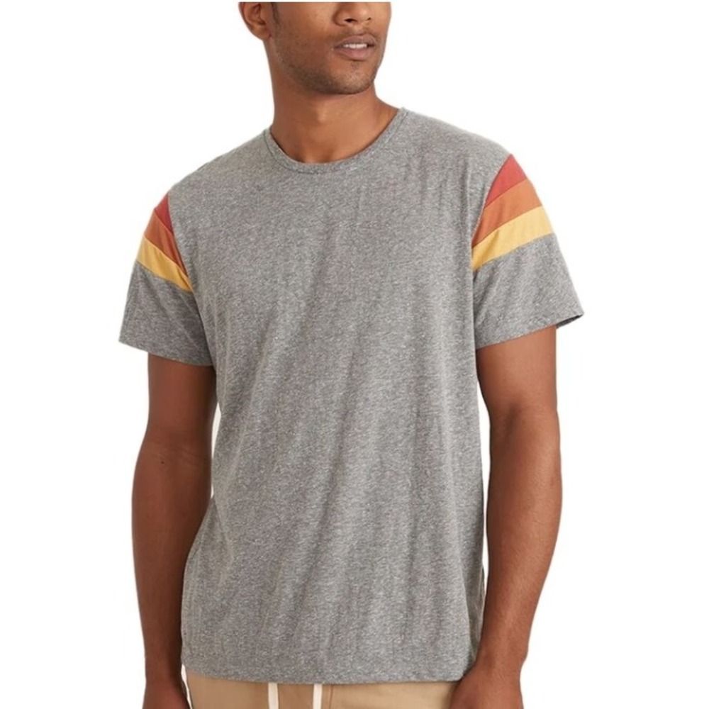 Marine Layer Banks Recycled Striped T Shirt